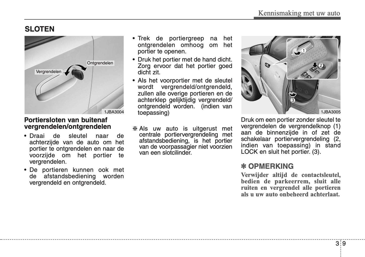 2007-2008 Kia Rio Owner's Manual | Dutch