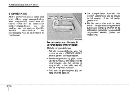 2007-2008 Kia Rio Owner's Manual | Dutch