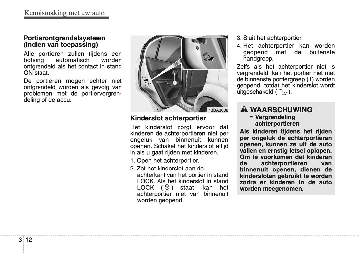 2007-2008 Kia Rio Owner's Manual | Dutch