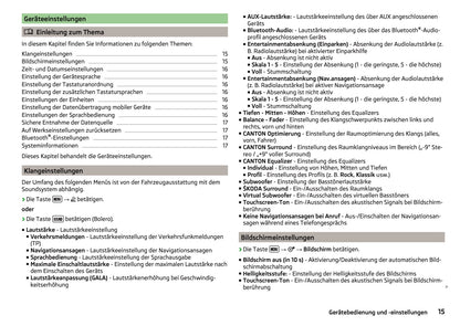 Skoda Amundsen Und Bolero Infotainment Bedienungsanleitung 2015