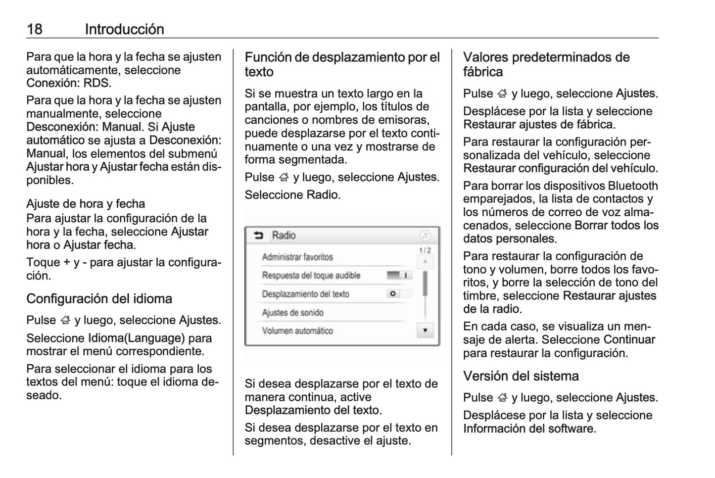 Opel Adam Manual de infoentretenimiento 2013 - 2017