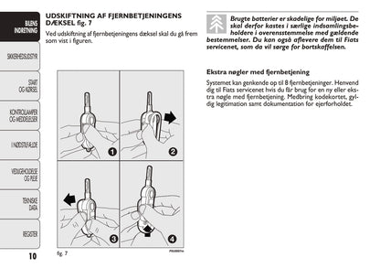 2012-2013 Fiat Punto Bedienungsanleitung | Dansk