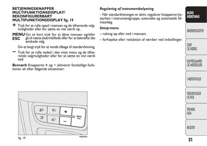 2012-2013 Fiat Punto Bedienungsanleitung | Dansk