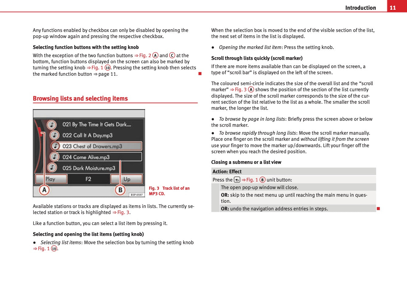 Seat Media System 2.2 Owners Manual