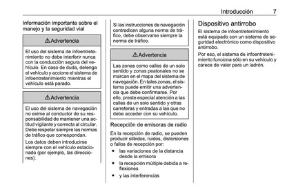 Opel Meriva Manual de infoentretenimiento 2014 - 2017