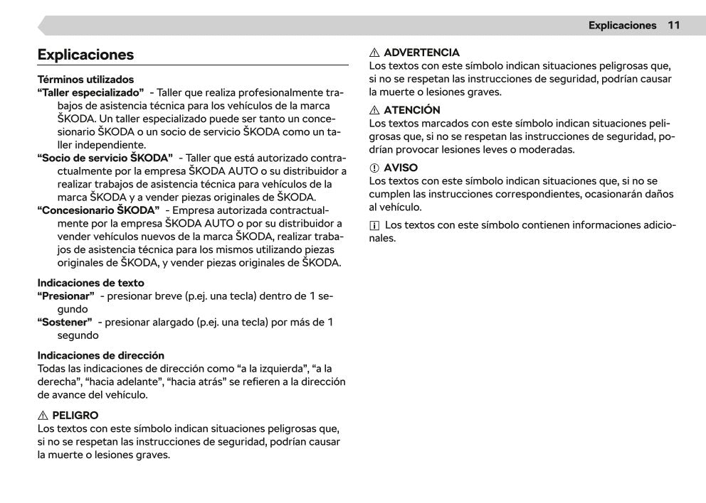 2020-2021 Skoda Enyaq iV Owner's Manual | Spanish