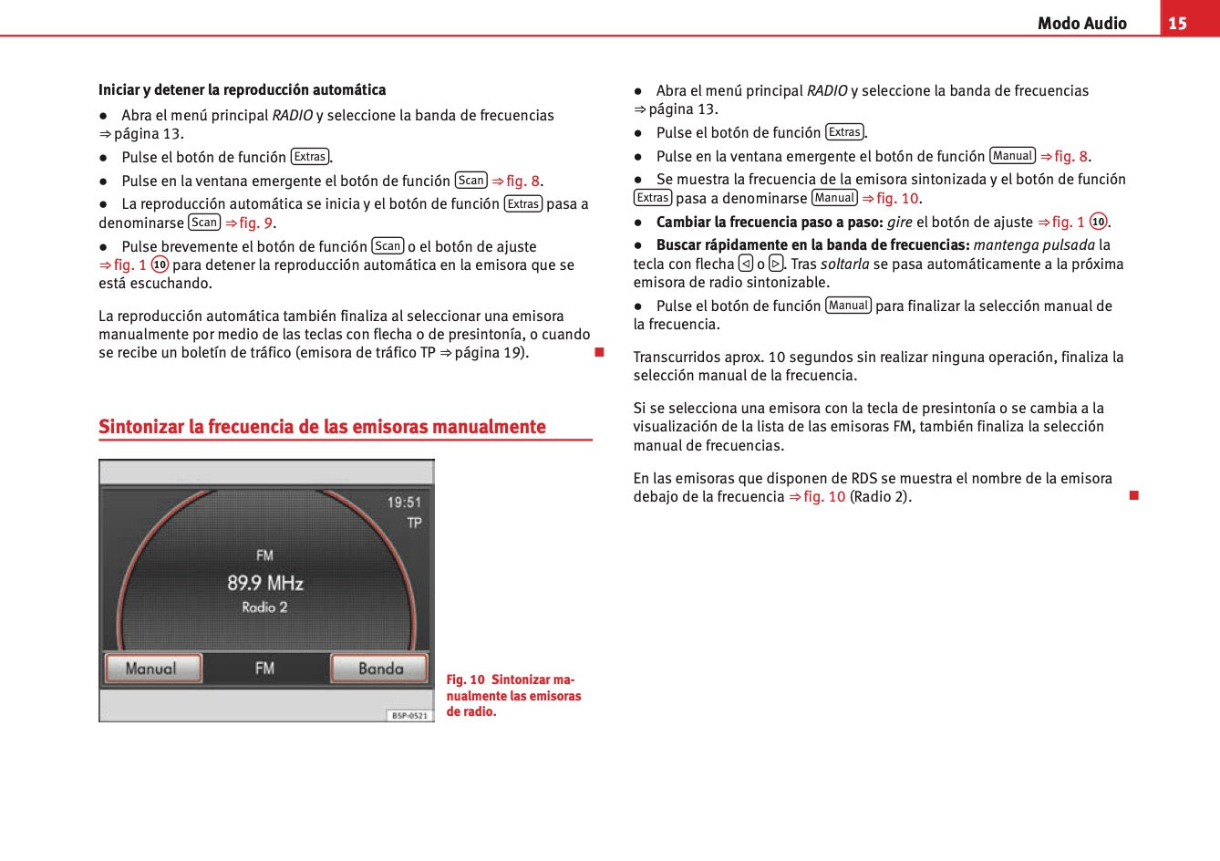 Seat Media System 2.2 Manual de Instrucciones 2010 - 2015