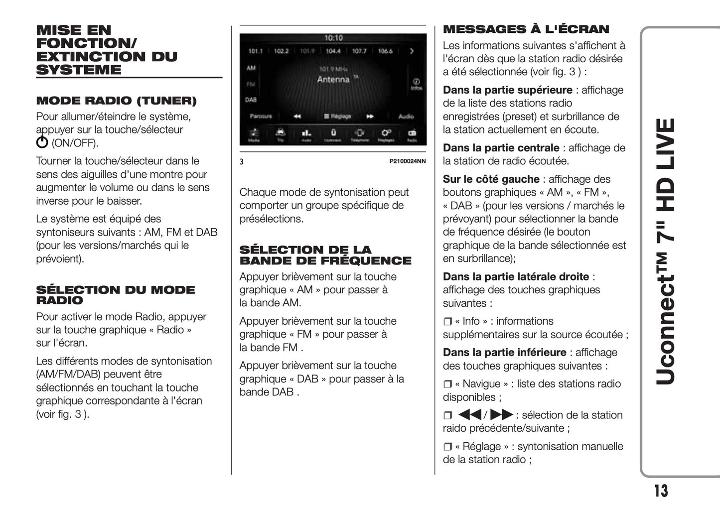 Fiat Tipo Uconnect HD Nav Libertto Uso Manutenzione  2016 - 2018