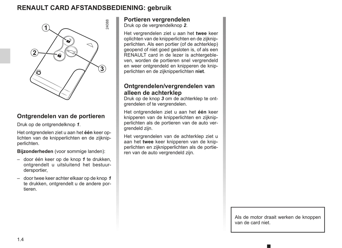 2008-2009 Renault Mégane Owner's Manual | Dutch