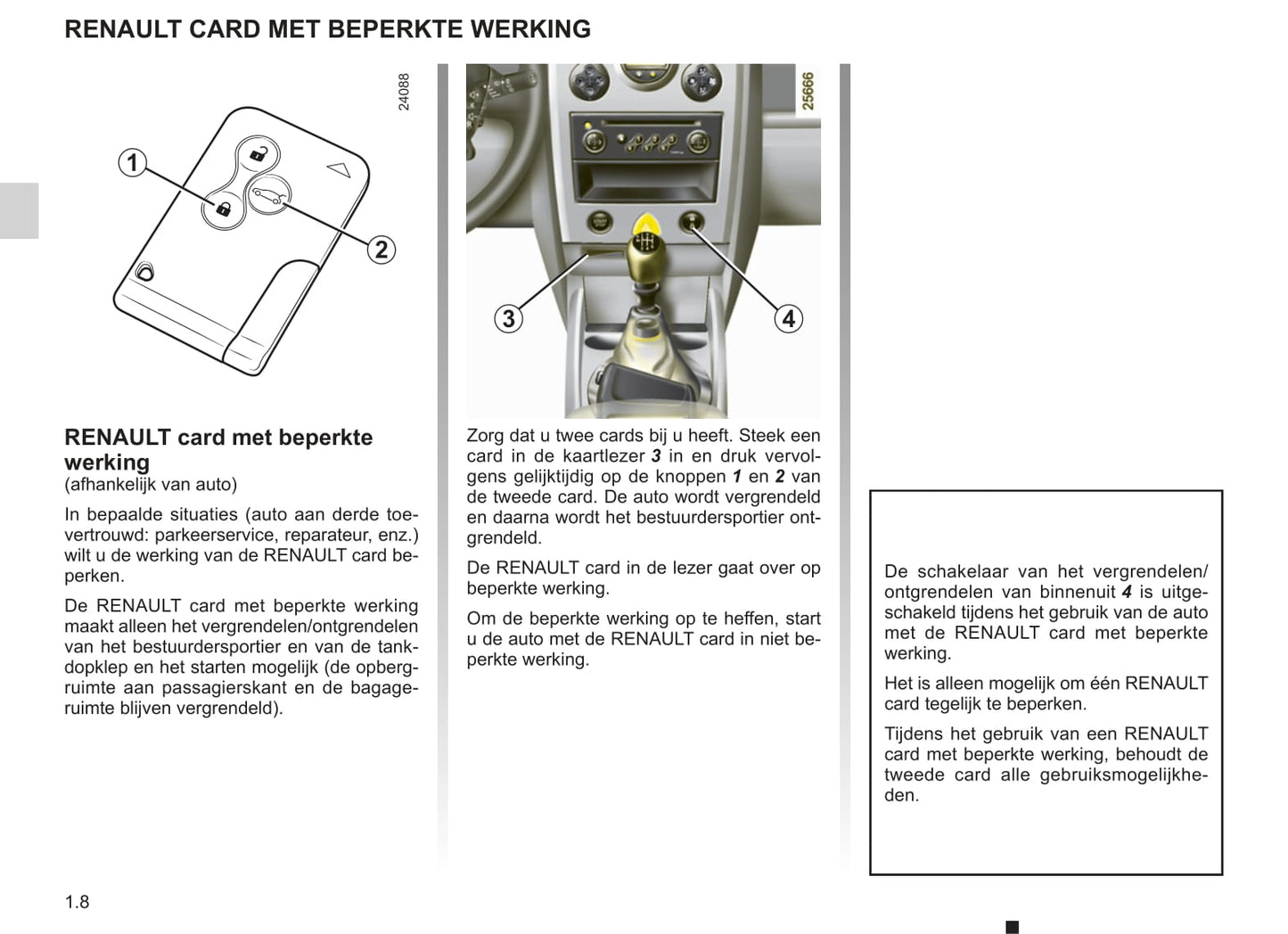 2008-2009 Renault Mégane Owner's Manual | Dutch