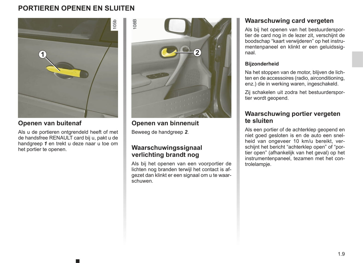 2008-2009 Renault Mégane Owner's Manual | Dutch