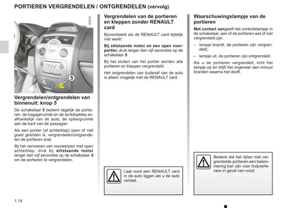 2008-2009 Renault Mégane Owner's Manual | Dutch