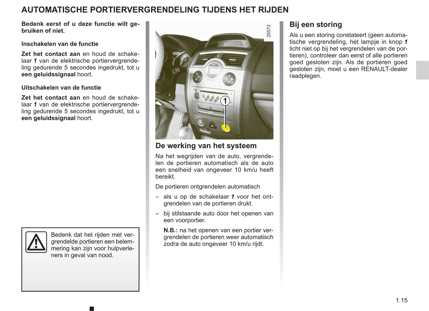 2008-2009 Renault Mégane Owner's Manual | Dutch