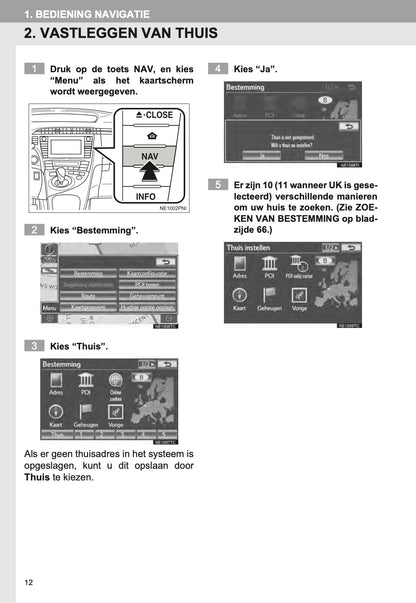 Toyota Prius Touch Pro Navigatiesysteem Handleiding 2012