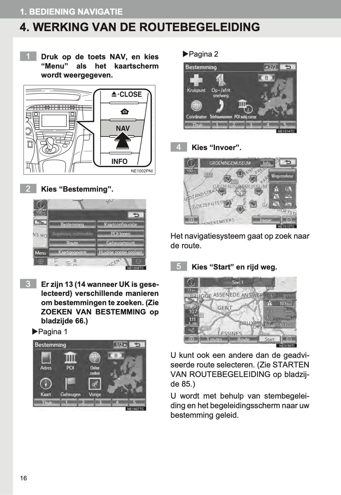 Toyota Prius Touch Pro Navigatiesysteem Handleiding 2012