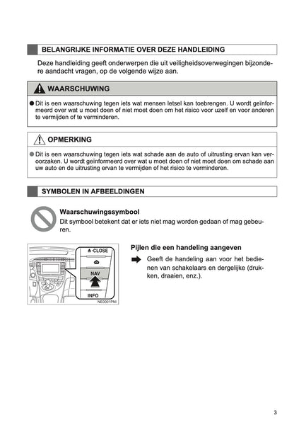 Toyota Prius Touch Pro Navigatiesysteem Handleiding 2012