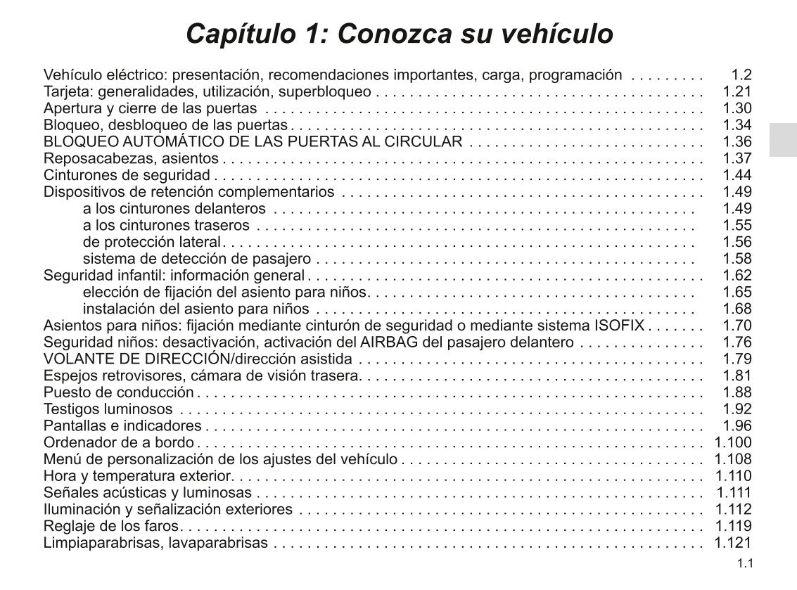 2022-2023 Renault Mégane Owner's Manual | Spanish