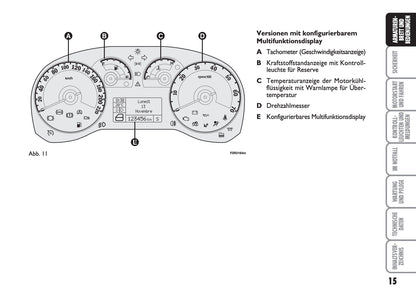 2013-2014 Fiat Linea Bedienungsanleitung | Deutsch