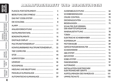 2013-2014 Fiat Linea Bedienungsanleitung | Deutsch