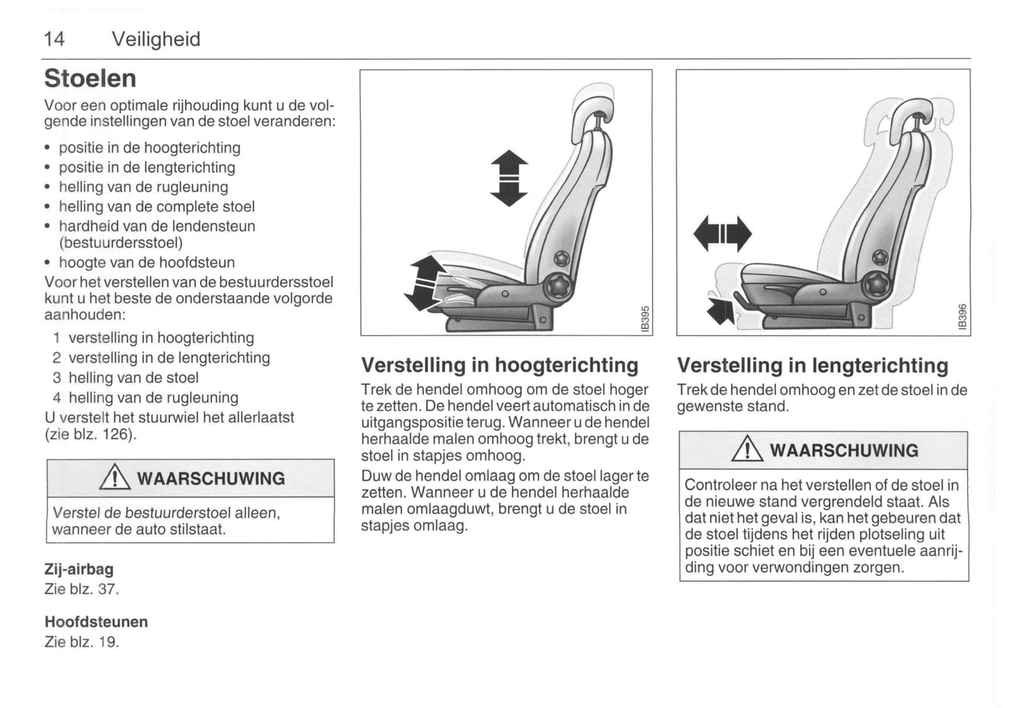 2001-2005 Saab 9-5 Owner's Manual | Dutch