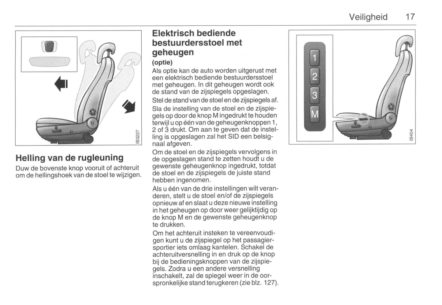 2001-2005 Saab 9-5 Owner's Manual | Dutch