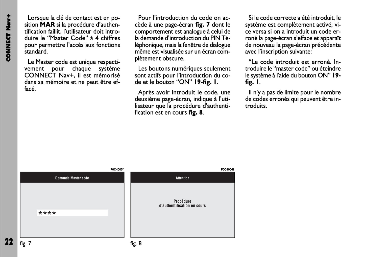 Fiat Stilo Connect Nav+  Guide d'utilisation 2004 - 2018