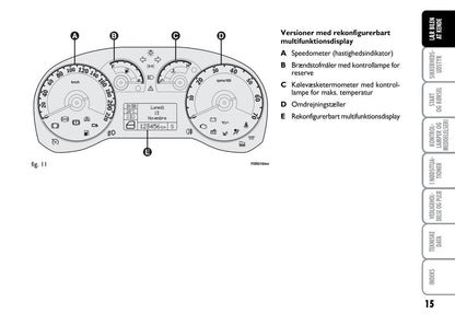 2012-2013 Fiat Linea Gebruikershandleiding | Dansk