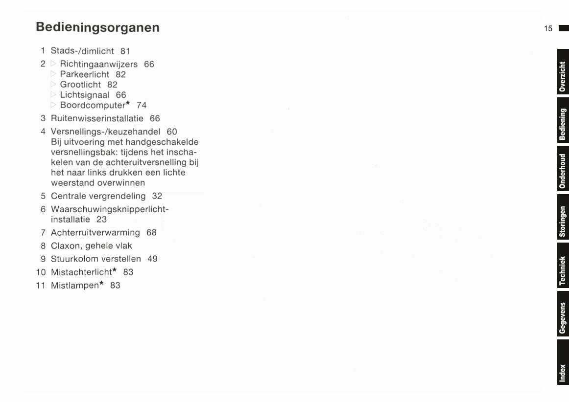 2000-2001 BMW 3 Series Owner's Manual | Dutch