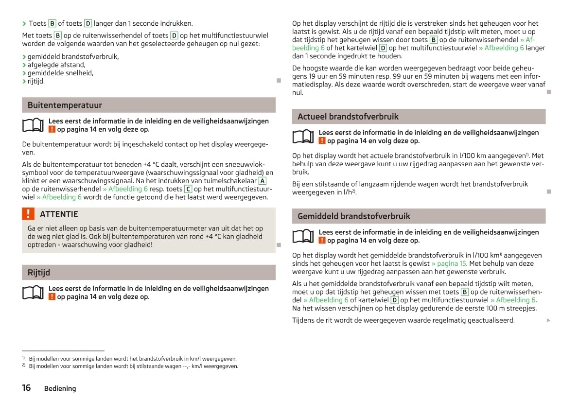 2012-2013 Skoda Yeti Owner's Manual | Dutch