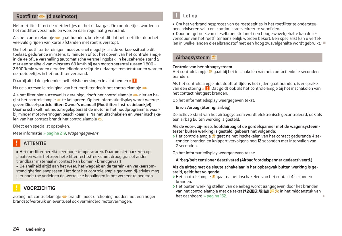 2012-2013 Skoda Yeti Owner's Manual | Dutch