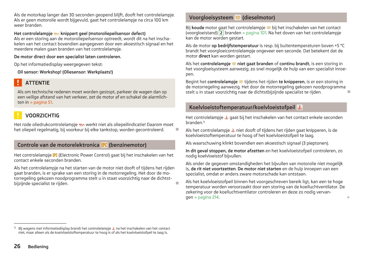 2012-2013 Skoda Yeti Owner's Manual | Dutch