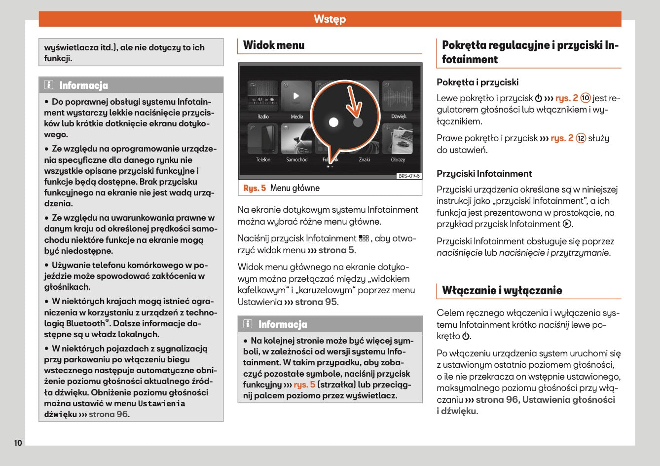 Seat Tarraco Media / Navi System Plus Instrukcja obsługi 2019 - 2023