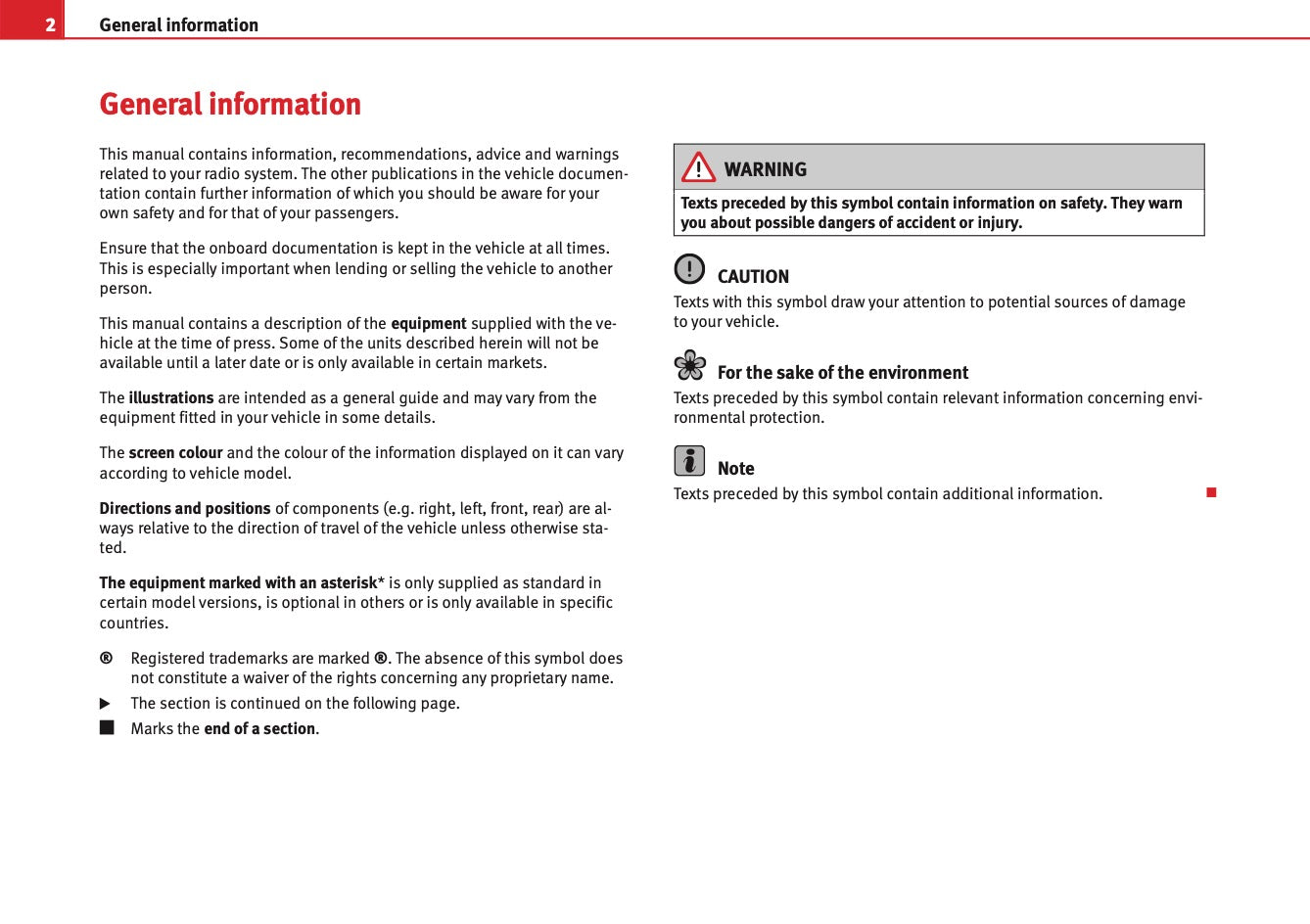 Seat Sound System 1.X Owners Manual