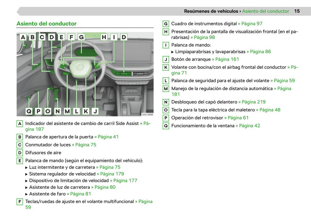 2020-2021 Skoda Enyaq iV Owner's Manual | Spanish