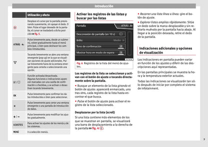 Seat Media System Touch Media System Colour Manual de Instrucciones 2013 - 2017