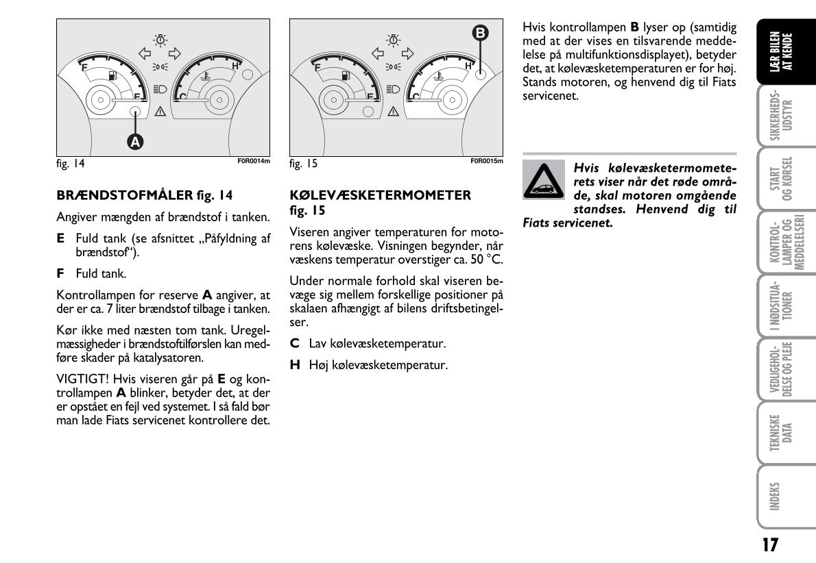 2012-2013 Fiat Linea Gebruikershandleiding | Dansk