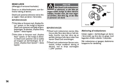 2011-2012 Fiat Sedici Gebruikershandleiding | Dansk