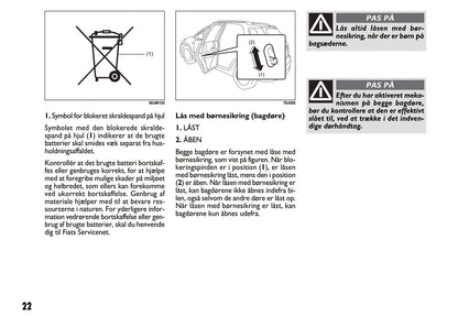 2011-2012 Fiat Sedici Gebruikershandleiding | Dansk