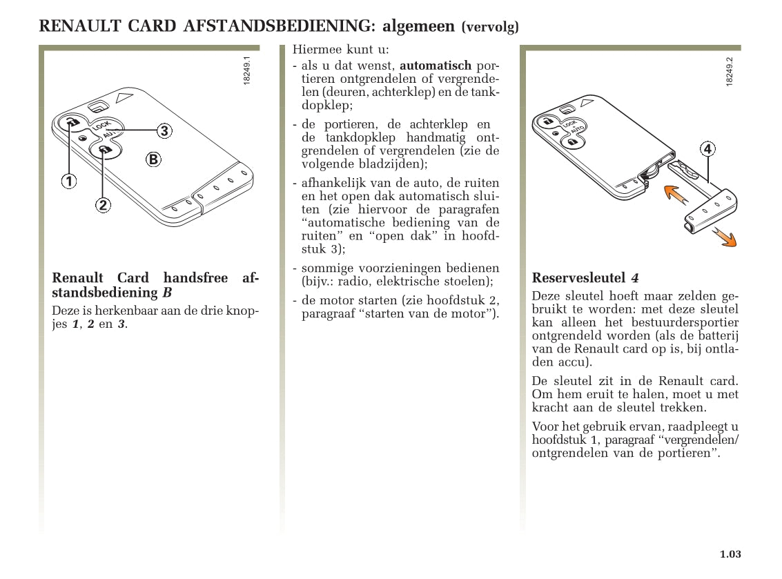 2001-2002 Renault Laguna Owner's Manual | Dutch