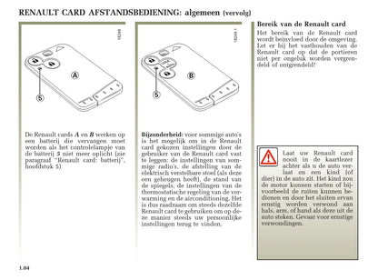 2001-2002 Renault Laguna Owner's Manual | Dutch