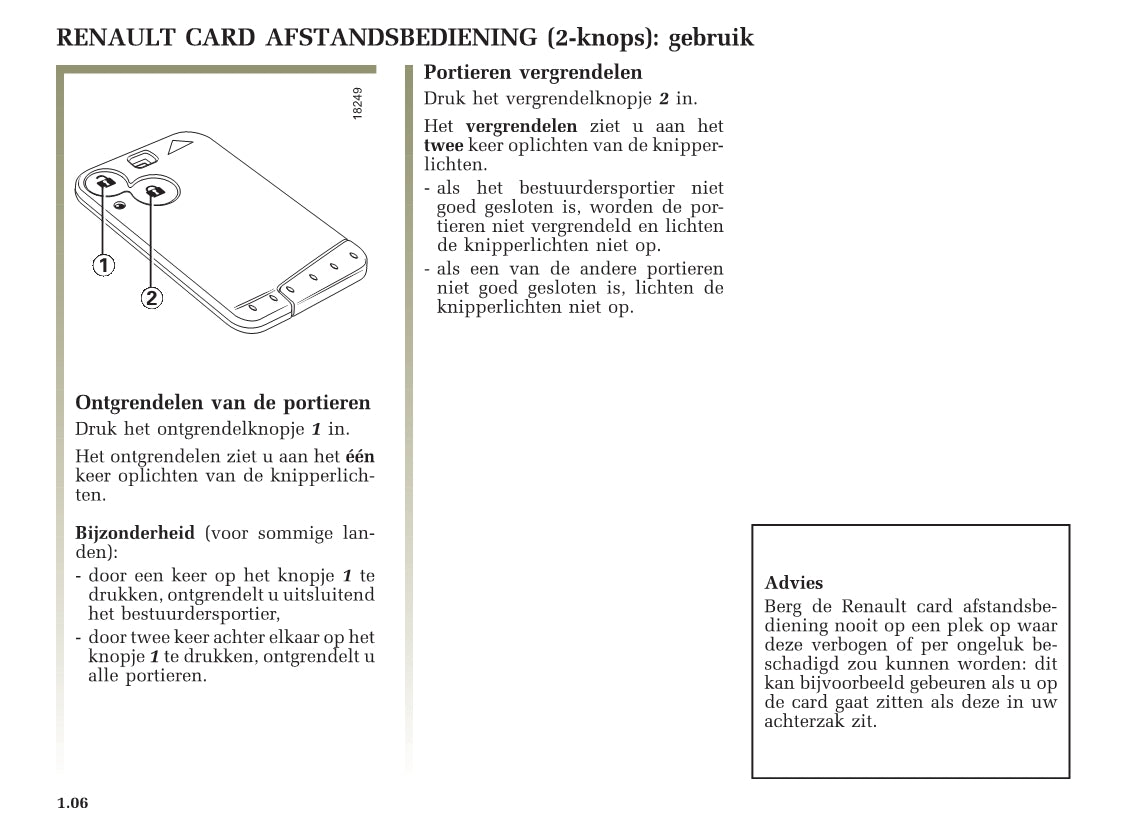 2001-2002 Renault Laguna Owner's Manual | Dutch