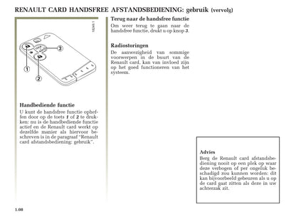 2001-2002 Renault Laguna Owner's Manual | Dutch