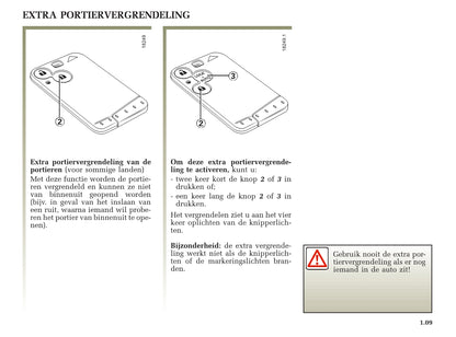 2001-2002 Renault Laguna Owner's Manual | Dutch