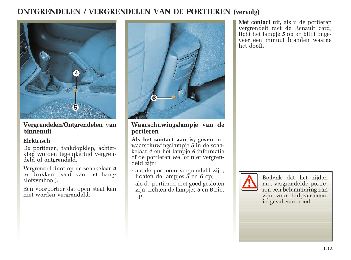 2001-2002 Renault Laguna Owner's Manual | Dutch