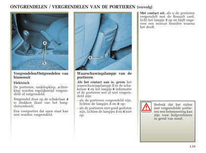 2001-2002 Renault Laguna Owner's Manual | Dutch