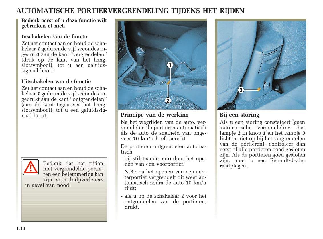 2001-2002 Renault Laguna Owner's Manual | Dutch