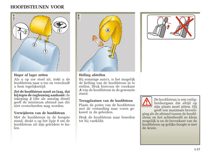 2001-2002 Renault Laguna Owner's Manual | Dutch