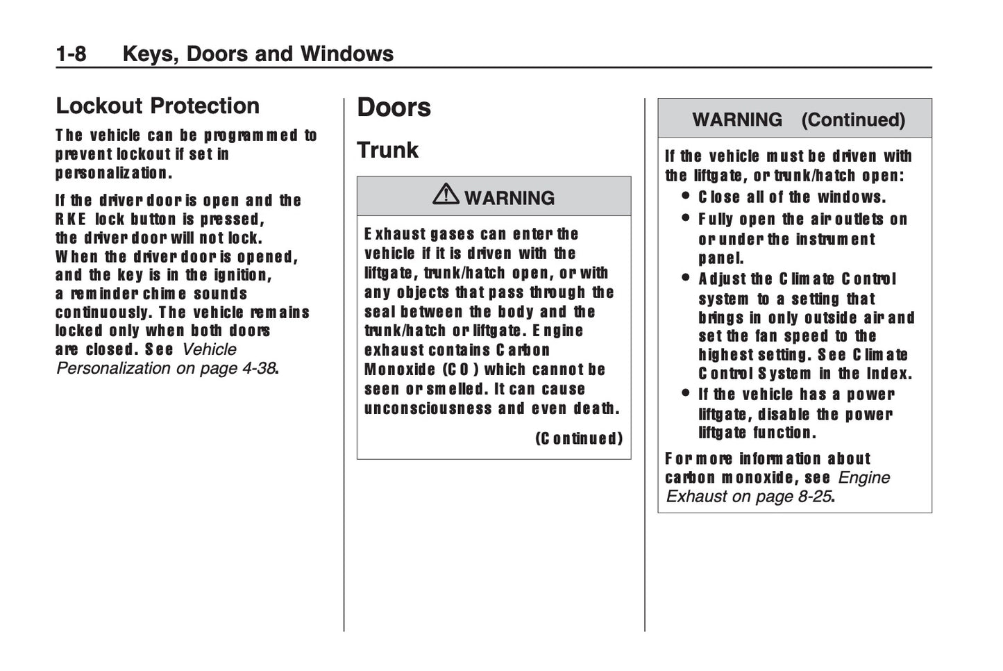 2008-2011 Chevrolet Camaro Owner's Manual | English