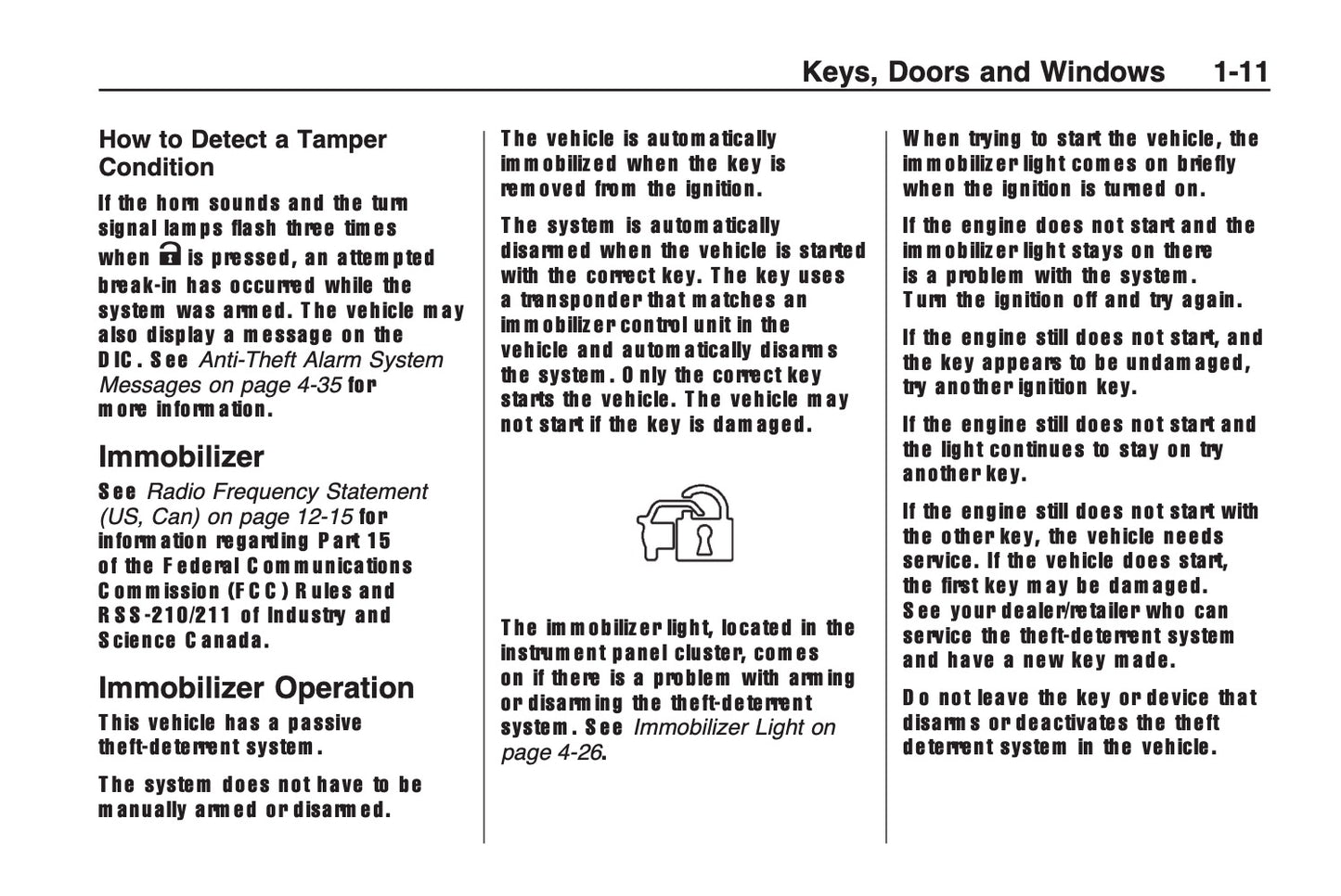 2008-2011 Chevrolet Camaro Owner's Manual | English