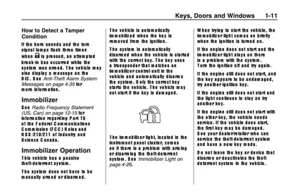 2008-2011 Chevrolet Camaro Owner's Manual | English